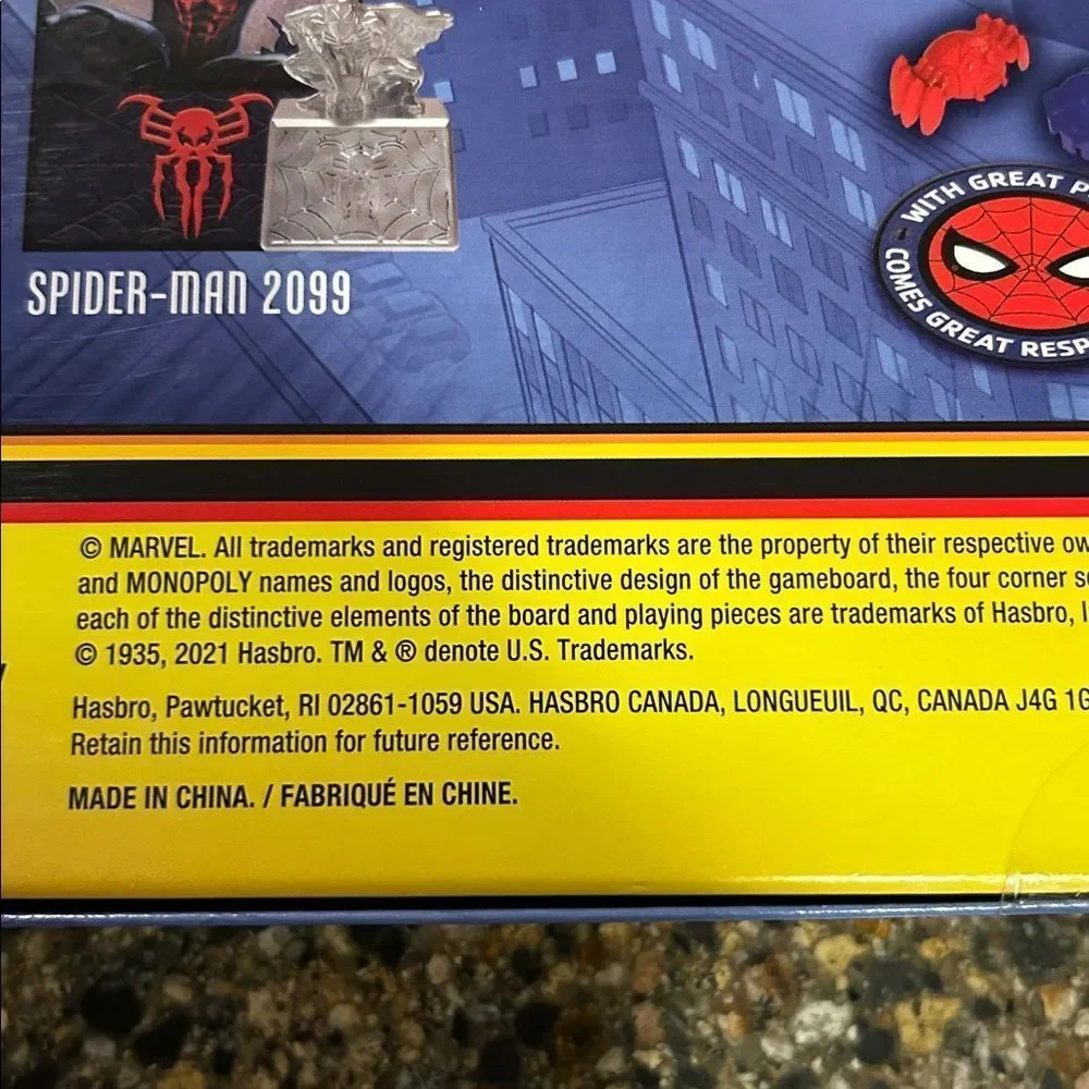 NEW Unopened Collectors Edition Hasbro Marvel Spider-Man Monopoly Game